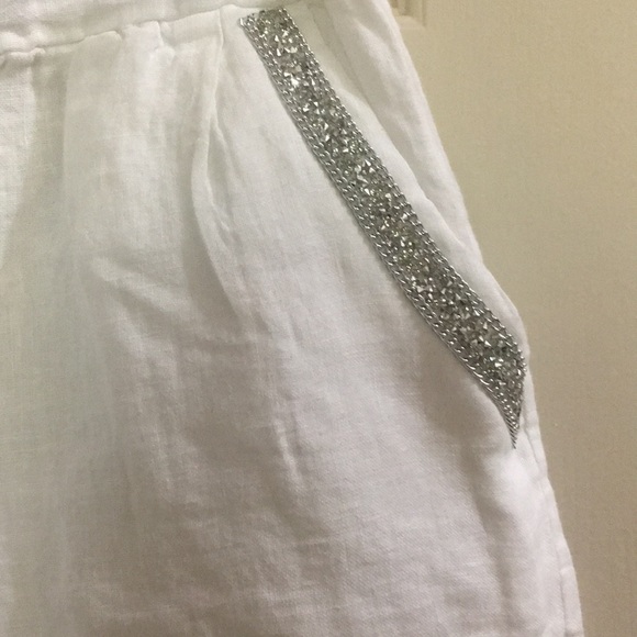 Pistachio linen Shorts size L/XL - Picture 3 of 7